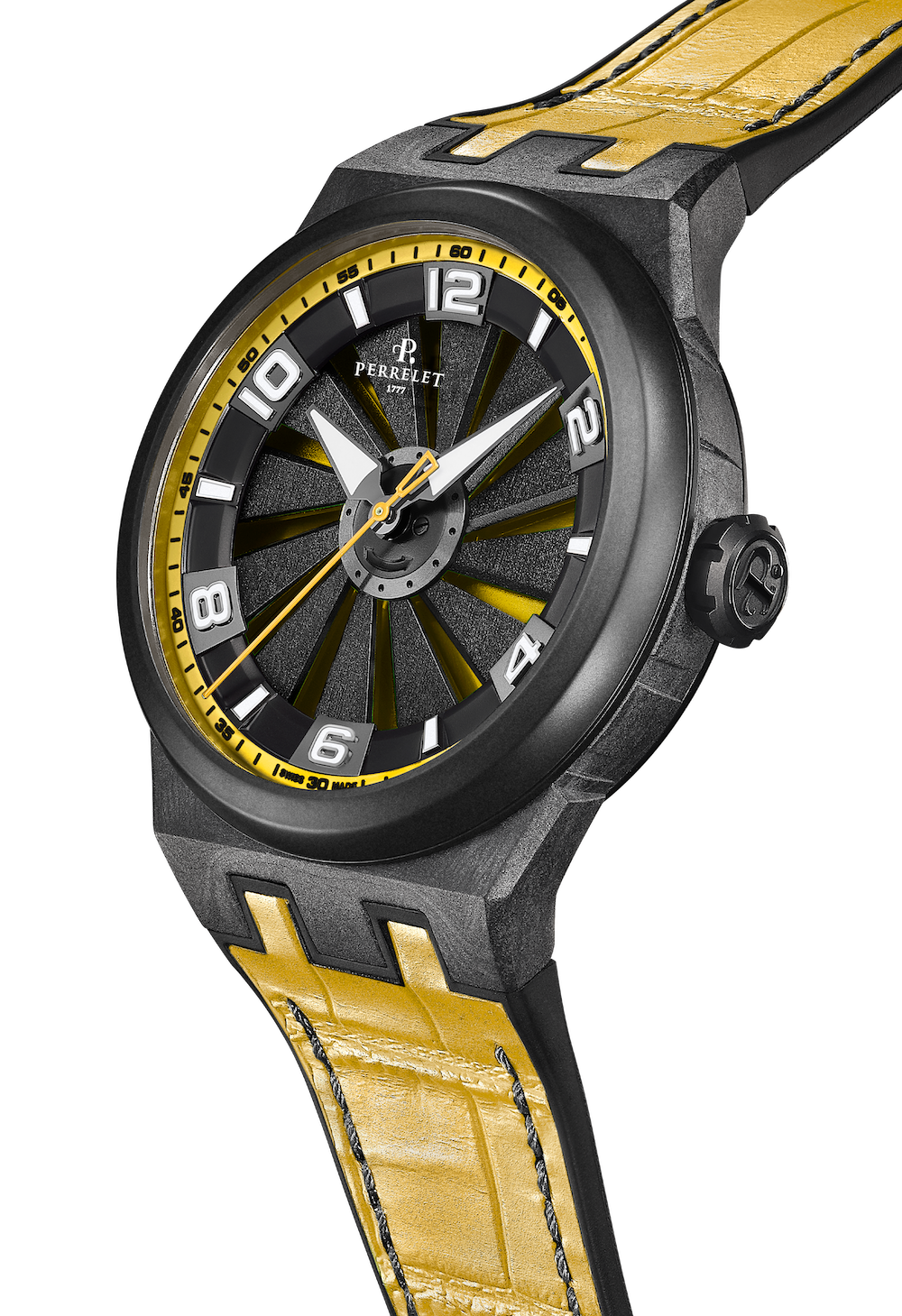 Perrelet Turbine Carbon Yellow Watch A4065/7 Image 4