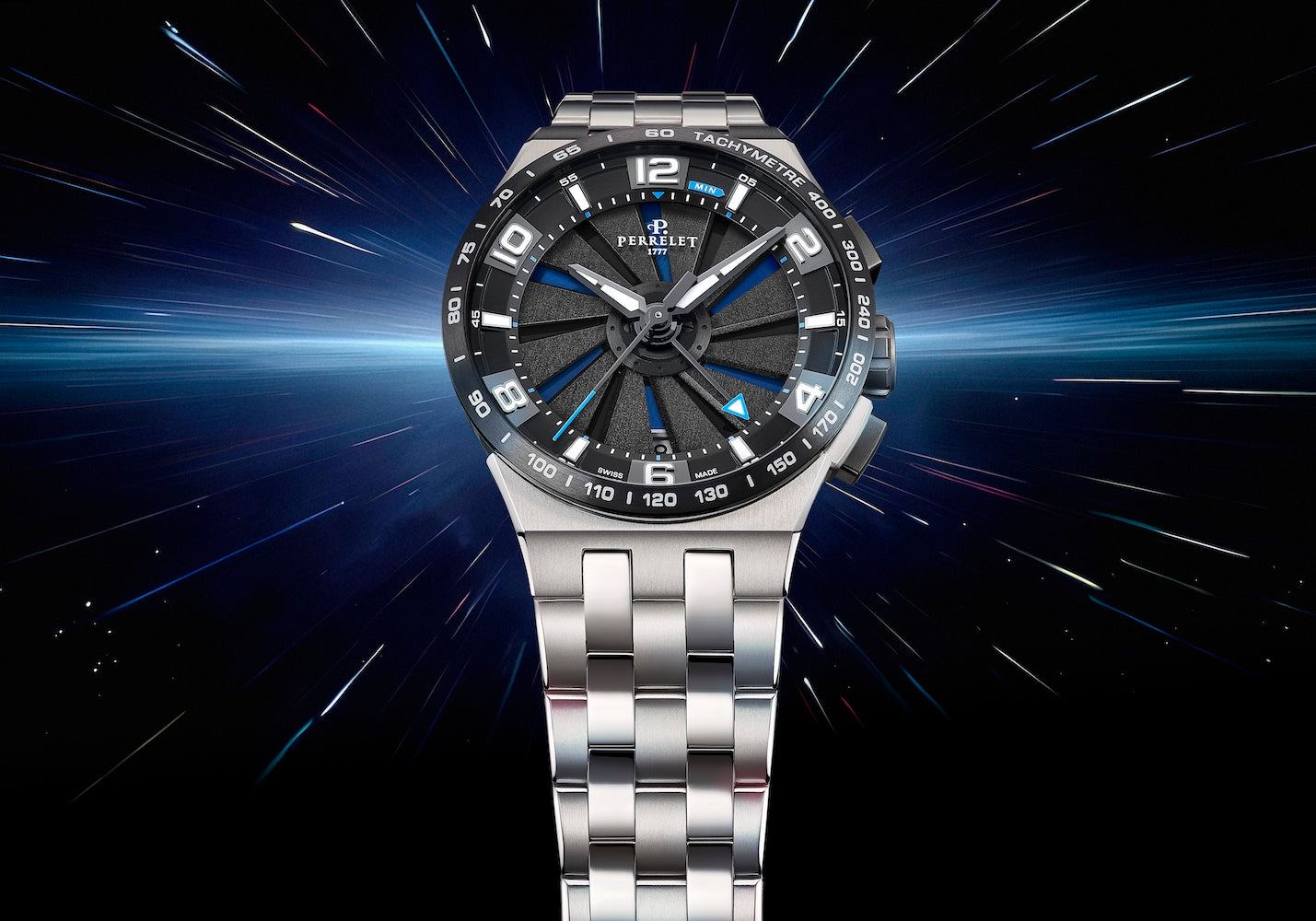 Perrelet Turbine Chrono NEO Blue Watch A4072/1 Image 8