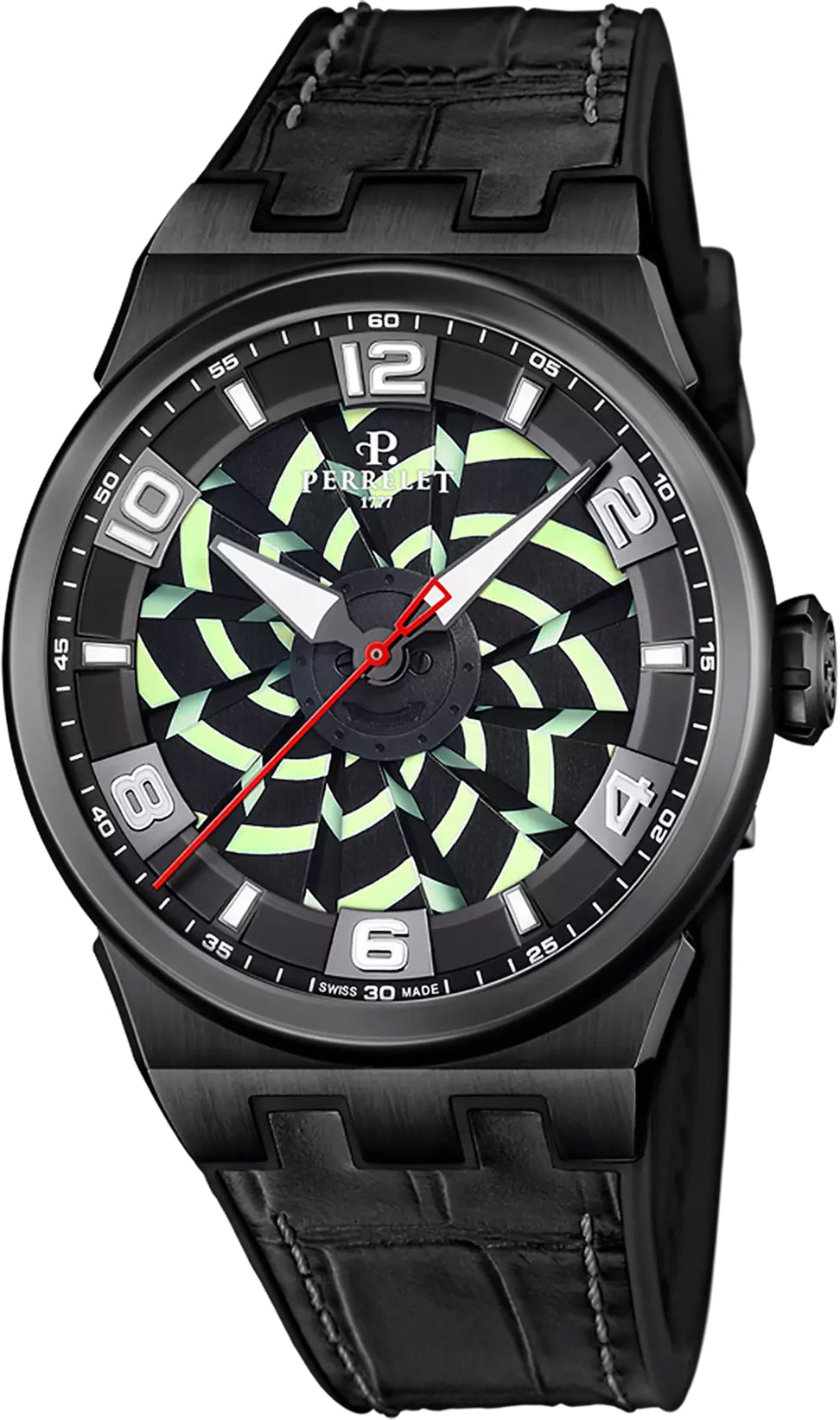 Perrelet Turbine Hypnotic 3 Hands Watch A4063/C Image 1