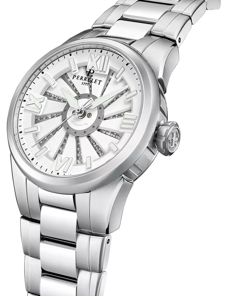Perrelet Turbine Lady Frost Bracelet Watch A4069/1 Image 3