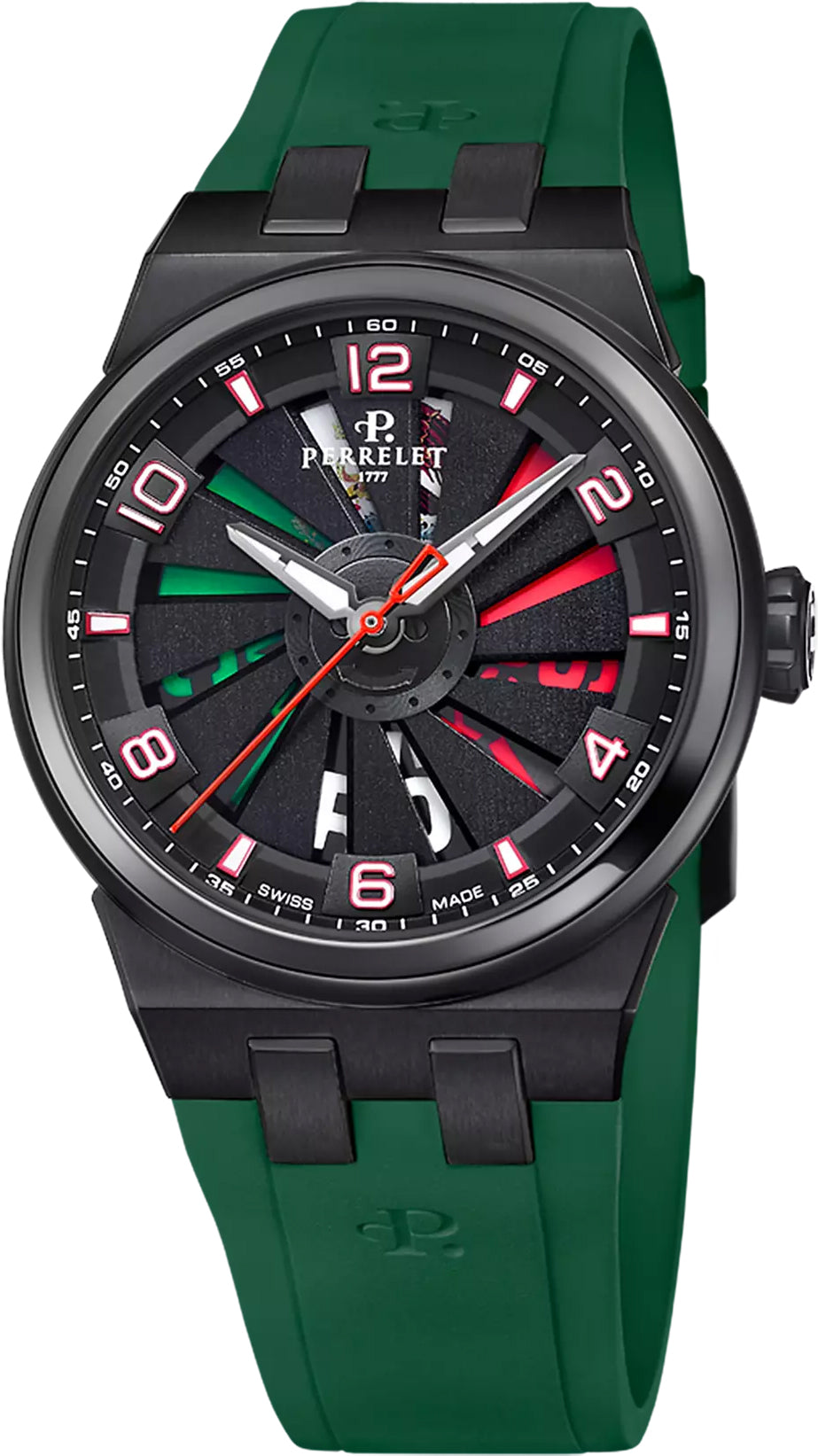 Perrelet Turbine Titanium 3 Hands Watch A4067/S1 Image 1