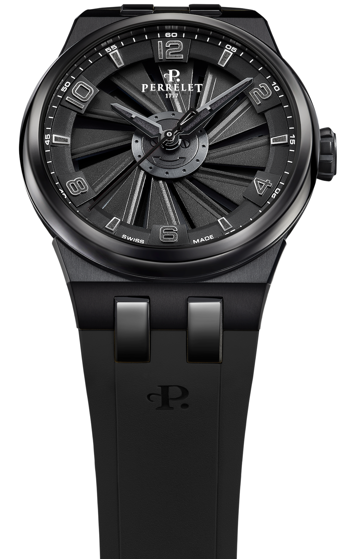 Perrelet Turbine Titanium 41 Black Watch A4067/6 Image 4