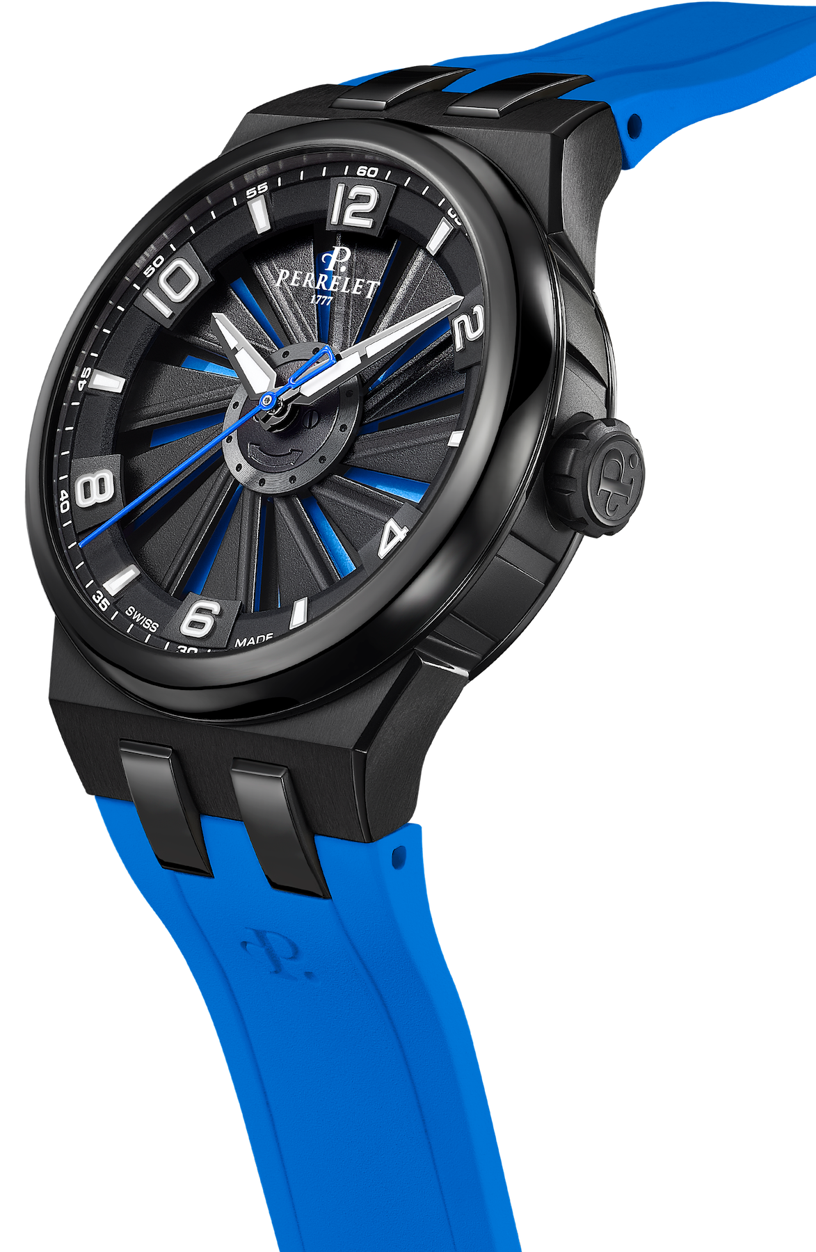 Perrelet Turbine Titanium 41 Blue Watch A4067/2 Image 3
