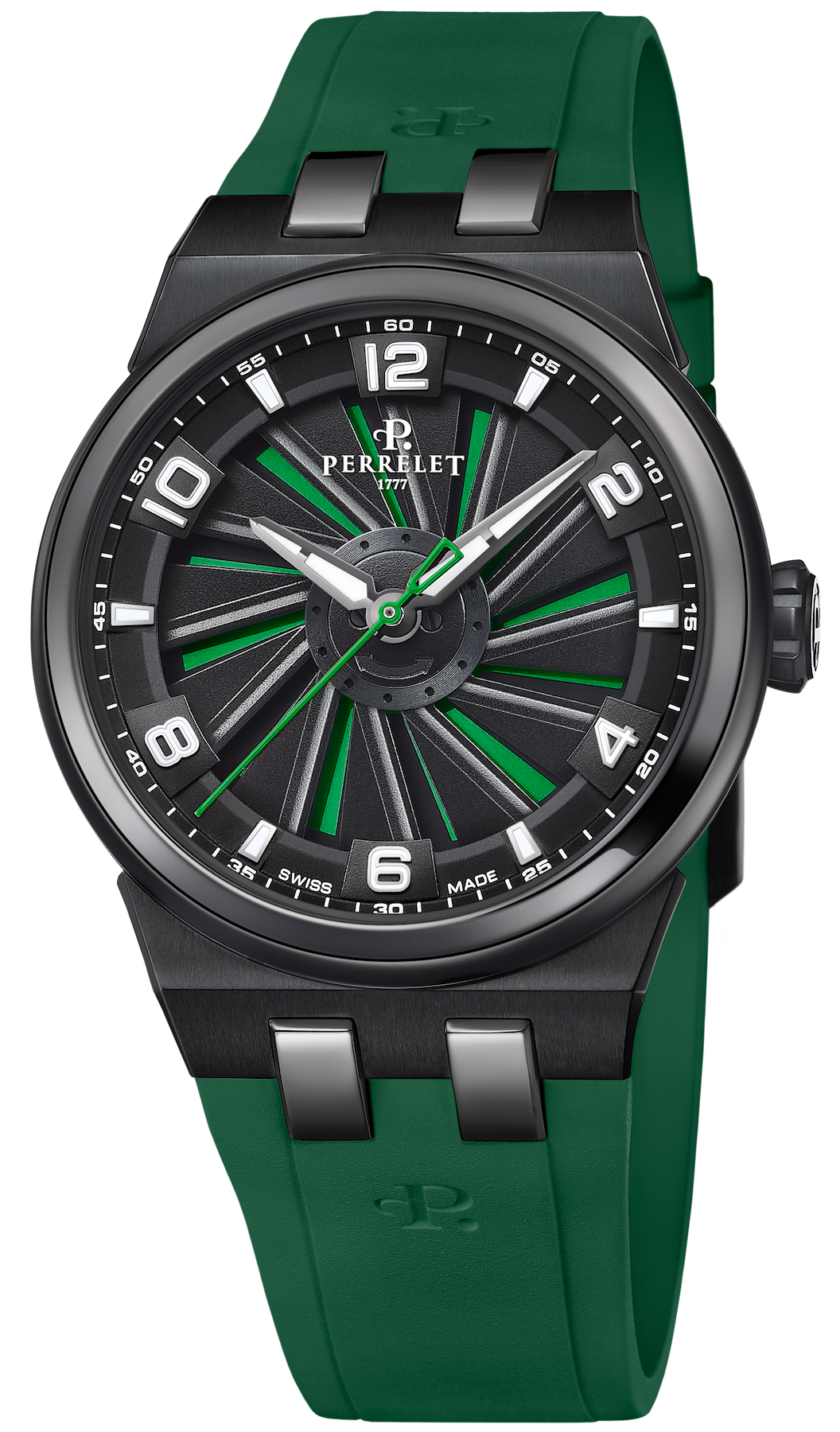 Perrelet Turbine Titanium 41 Green Watch A4067/5 Image 1
