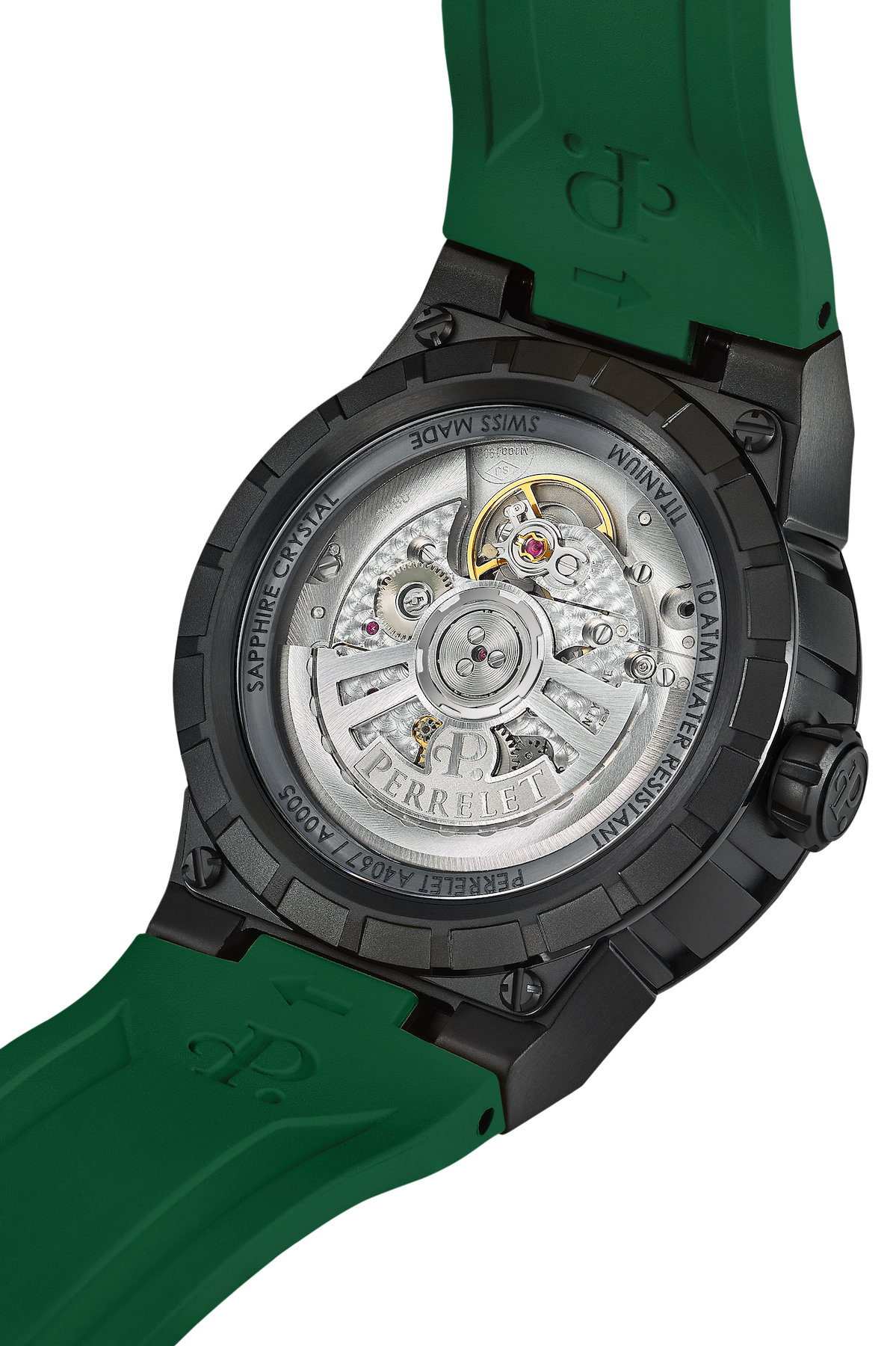 Perrelet Turbine Titanium 41 Green Watch A4067/5 Image 3