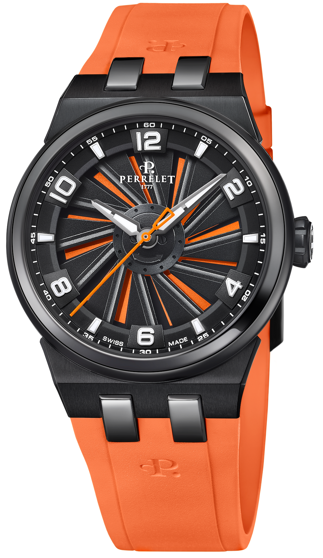 Perrelet Turbine Titanium 41 Orange Watch A4067/3 Image 1
