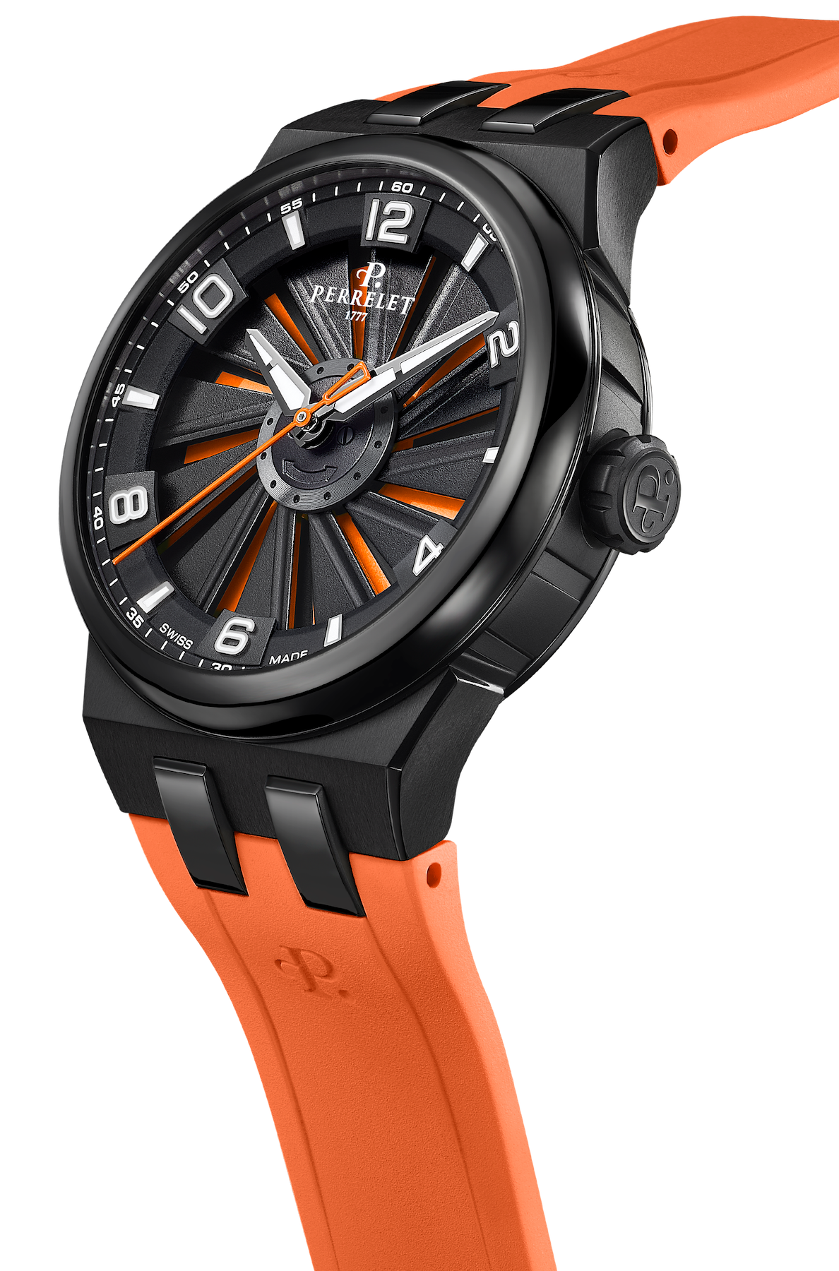 Perrelet Turbine Titanium 41 Orange Watch A4067/3 Image 3