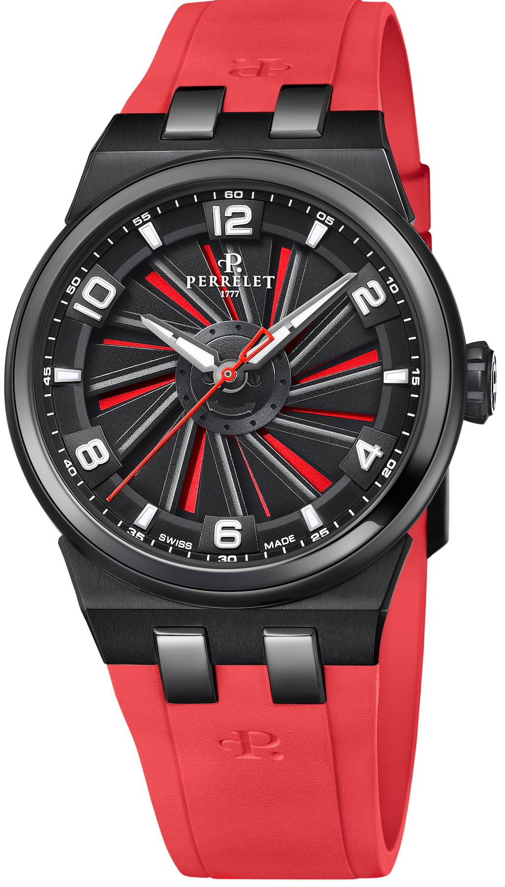Perrelet Turbine Titanium 41 Red Watch A4067/4 Image 1