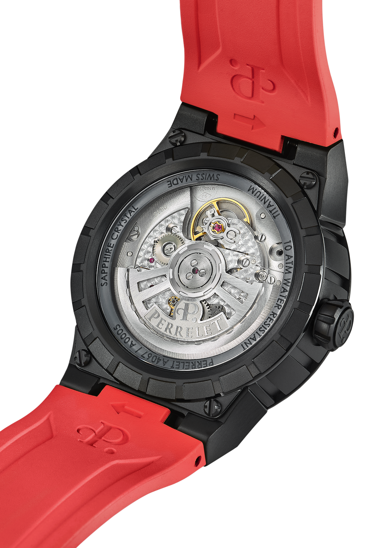 Perrelet Turbine Titanium 41 Red Watch A4067/4 Image 2