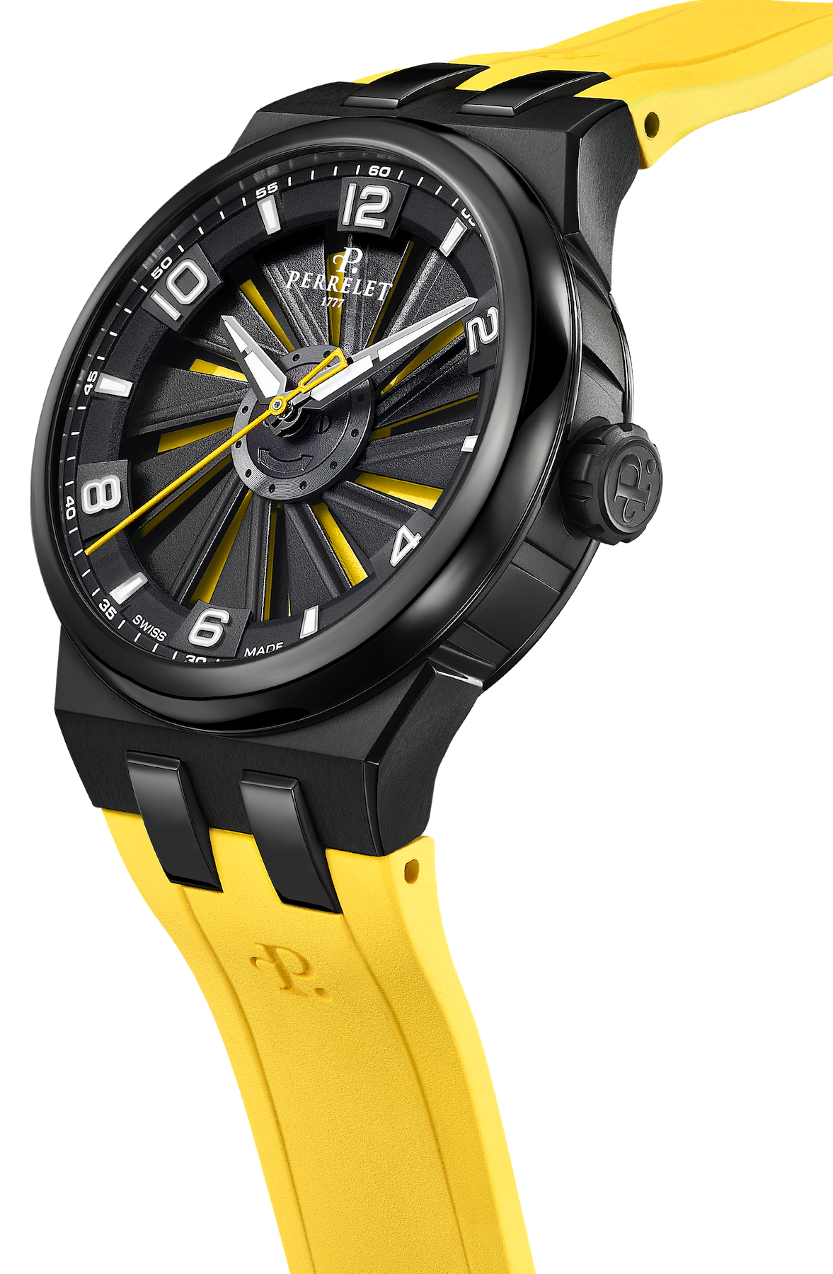 Perrelet Turbine Titanium 41 Yellow Watch A4067/1 Image 3