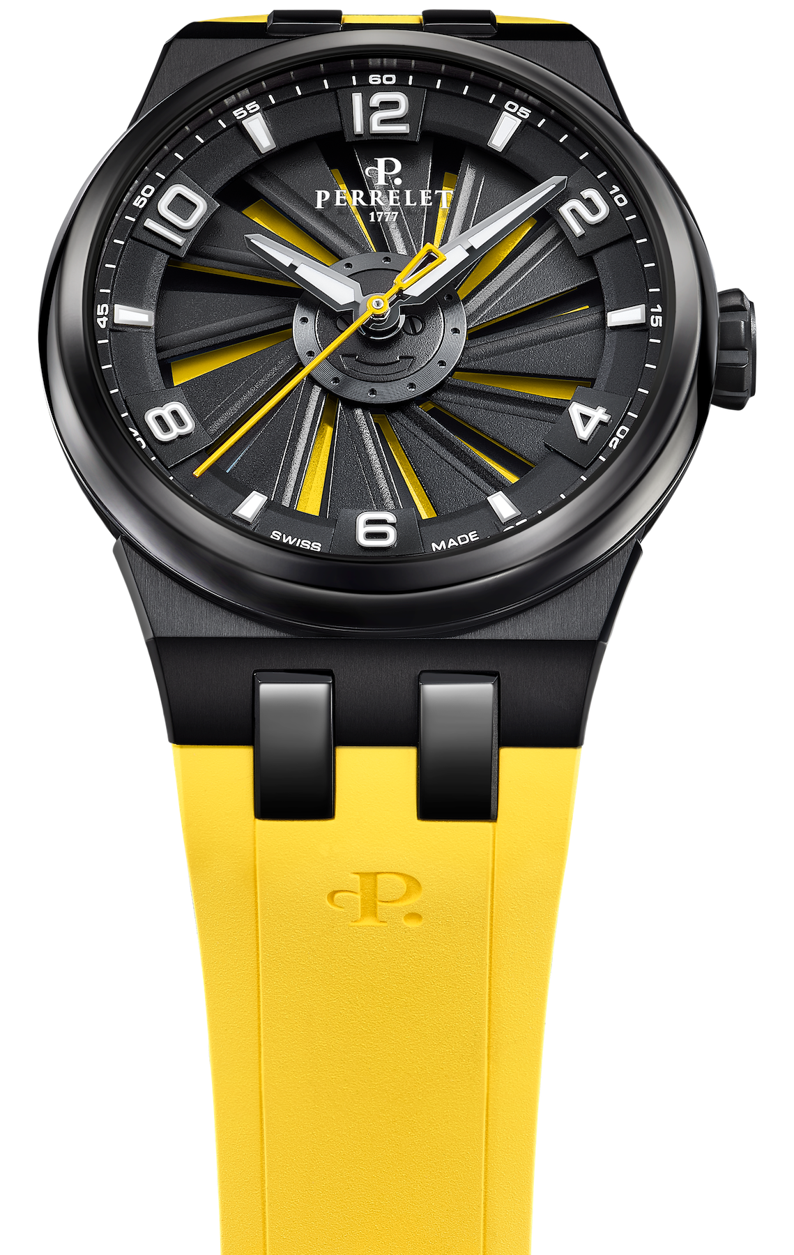 Perrelet Turbine Titanium 41 Yellow Watch A4067/1 Image 4