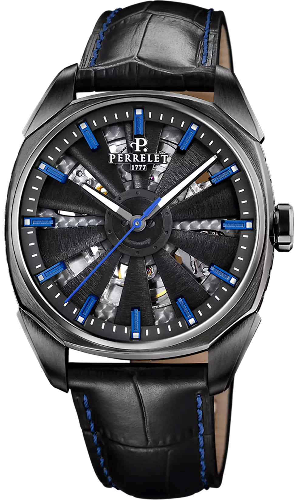 Perrelet Turbine Urban Skeleton 3 Hands Watch A1062/2 Image 1