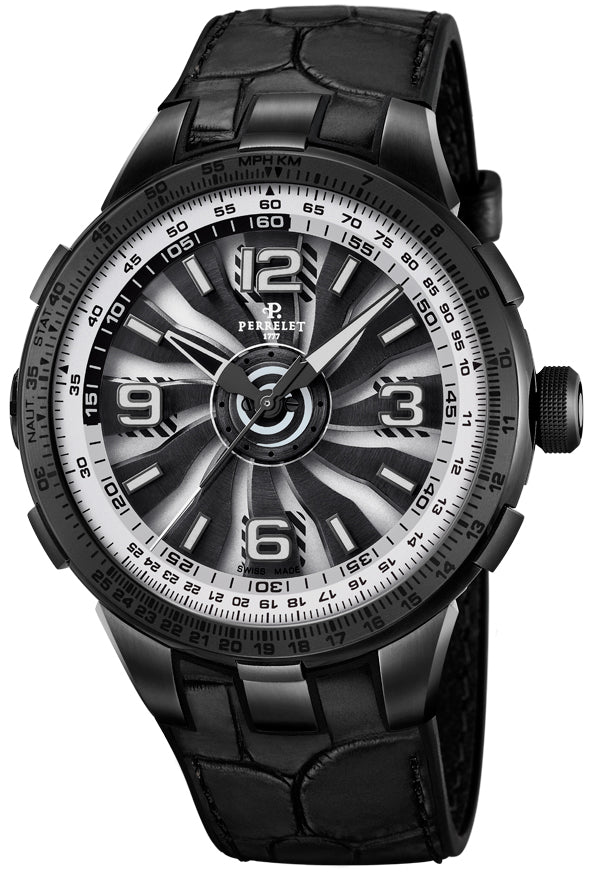 Perrelet Watch Turbine Pilot Grand Raid Furtive Blue Limited Edition A1095/1 Image 1