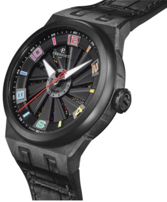 Perrelet Watch Turbine Rainbow Carbon 3 Hands Limited Edition A8003/1 Image 3