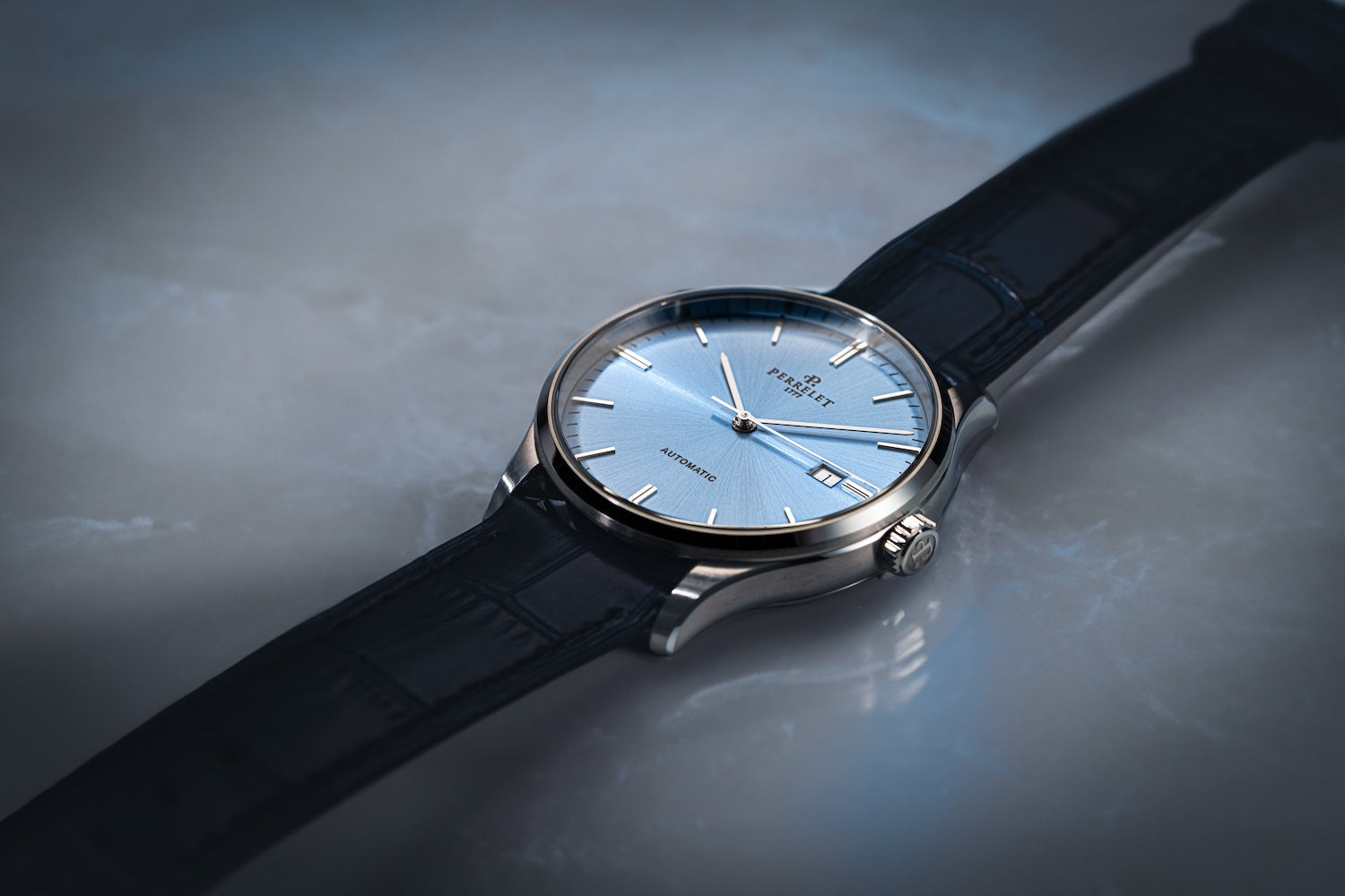 Perrelet Weekend 3 Hands Ice Blue Watch A1300/C Image 5