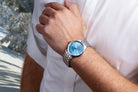 Perrelet Weekend GMT Ice Blue Bracelet Watch A1304/9 Image 6