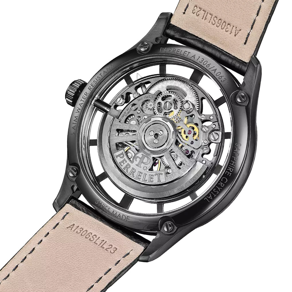 Perrelet Weekend Skeleton 3 Hands Watch A1306/3 Image 4