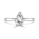 Platinum 3.00ct Pear Cut Laboratory Grown Diamond Solitaire EN237P300LG-PLAT-J Image 1