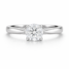 Platinum Diamond 0.77ct Round Brilliant Cut Solitaire Ring 17936 Image 2