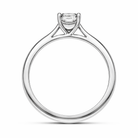 Platinum Diamond Emerald Cut Solitaire Ring 18396 Image 3