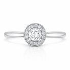 Platinum Diamond Round Brilliant Cut Cluster Ring 16730 Image 2