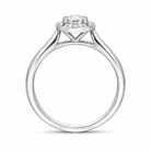 Platinum Diamond Round Brilliant Cut Cluster Ring 16730 Image 3