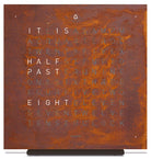 QLOCKTWO Earth 13.5 Creators Edition Rust Table Clock Watch T4BLENRT Image 1