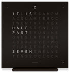 QLOCKTWO Earth 13.5 Deep Black Table Clock Watch T4BLENSSBL Image 1