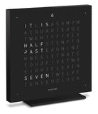 QLOCKTWO Earth 13.5 Deep Black Table Clock Watch T4BLENSSBL Image 2