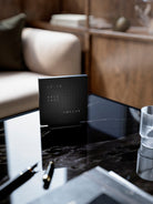 QLOCKTWO Earth 13.5 Deep Black Table Clock Watch T4BLENSSBL Image 5