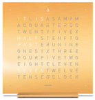 QLOCKTWO Earth 13.5 Golden Legend Table Clock Watch T4GENGD Image 1