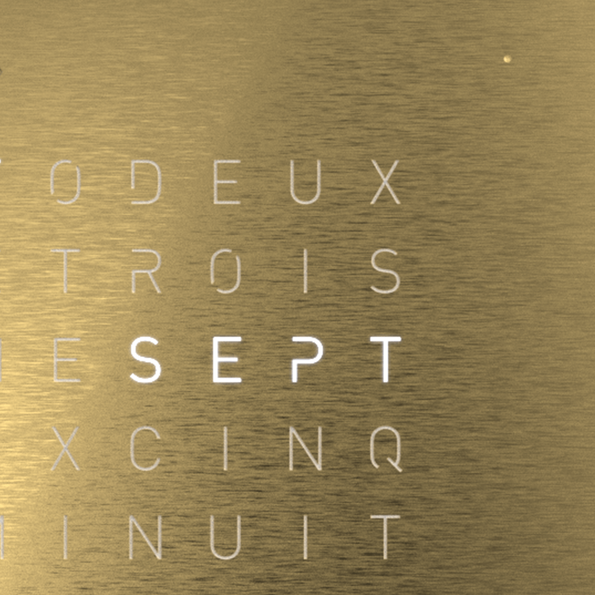 QLOCKTWO Earth 13.5 Golden Legend Table Clock Watch T4GENGD Image 4