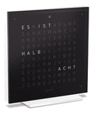 QLOCKTWO Earth 13.5 Pure Black Ice Tea Table Clock Watch T4PENBI Image 2