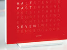 QLOCKTWO Earth 13.5 Pure Cherry Cake Table Clock Watch T4PENCC Image 5