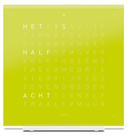 QLOCKTWO Earth 13.5 Pure Lime Juice Table Clock Watch T4PENLJ Image 1
