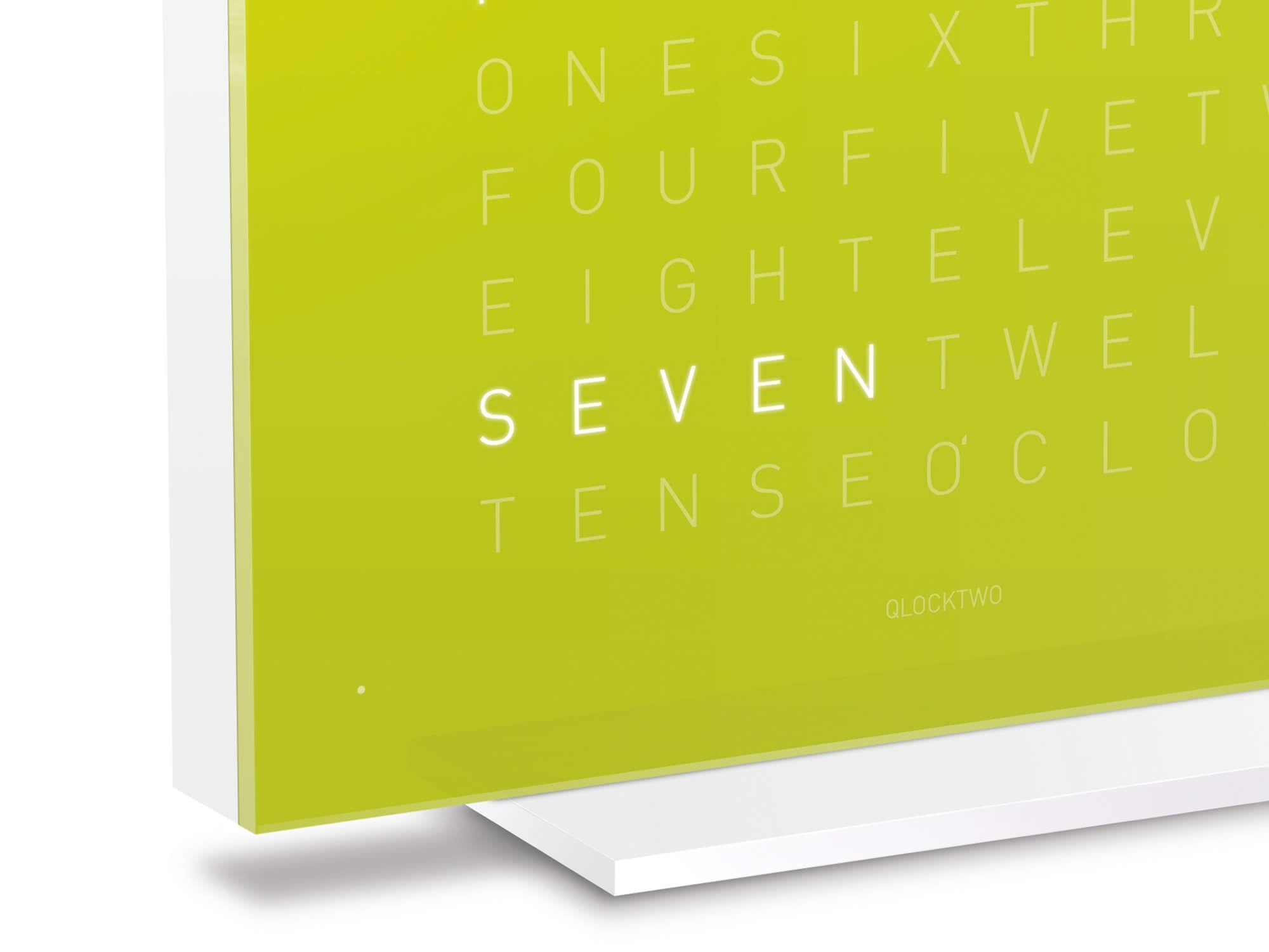 QLOCKTWO Earth 13.5 Pure Lime Juice Table Clock Watch T4PENLJ Image 4