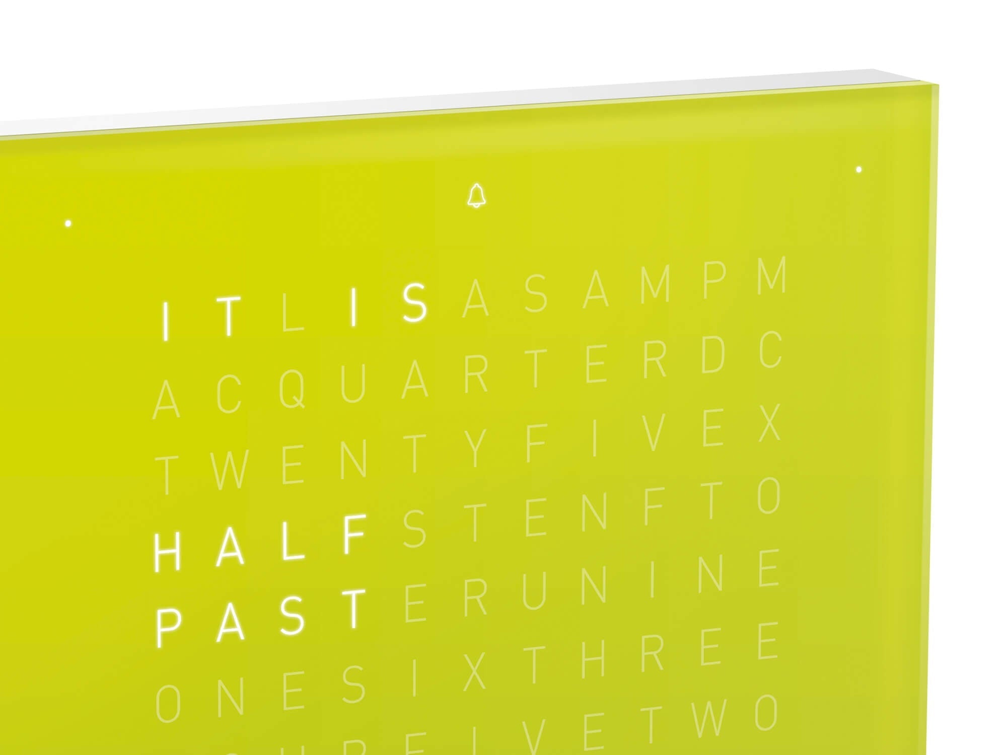 QLOCKTWO Earth 13.5 Pure Lime Juice Table Clock Watch T4PENLJ Image 5