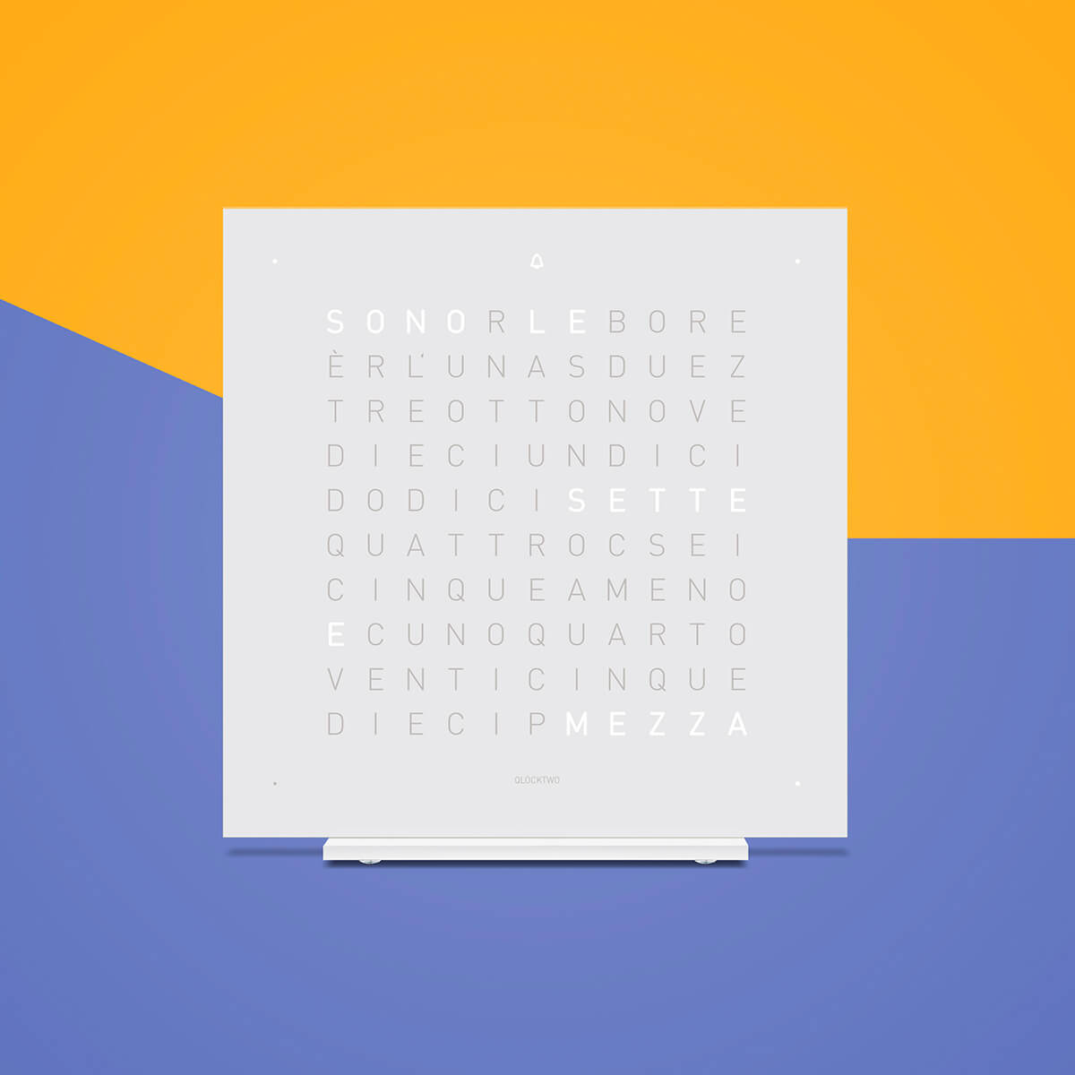 QLOCKTWO Earth 13.5 Pure Vanilla Sugar Table Clock Watch T4PENVS Image 3