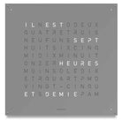 QLOCKTWO Earth 180 Grey Pepper Wall Clock Watch Q180ENGRPC Image 1