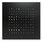 QLOCKTWO Earth 45 Black Pepper Wall Clock Watch QT4ENBLPC Image 1