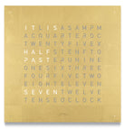 QLOCKTWO Earth 45 Creators Edition Gold Wall Clock Watch QT4ENGD Image 1