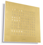 QLOCKTWO Earth 45 Creators Edition Gold Wall Clock Watch QT4ENGD Image 2