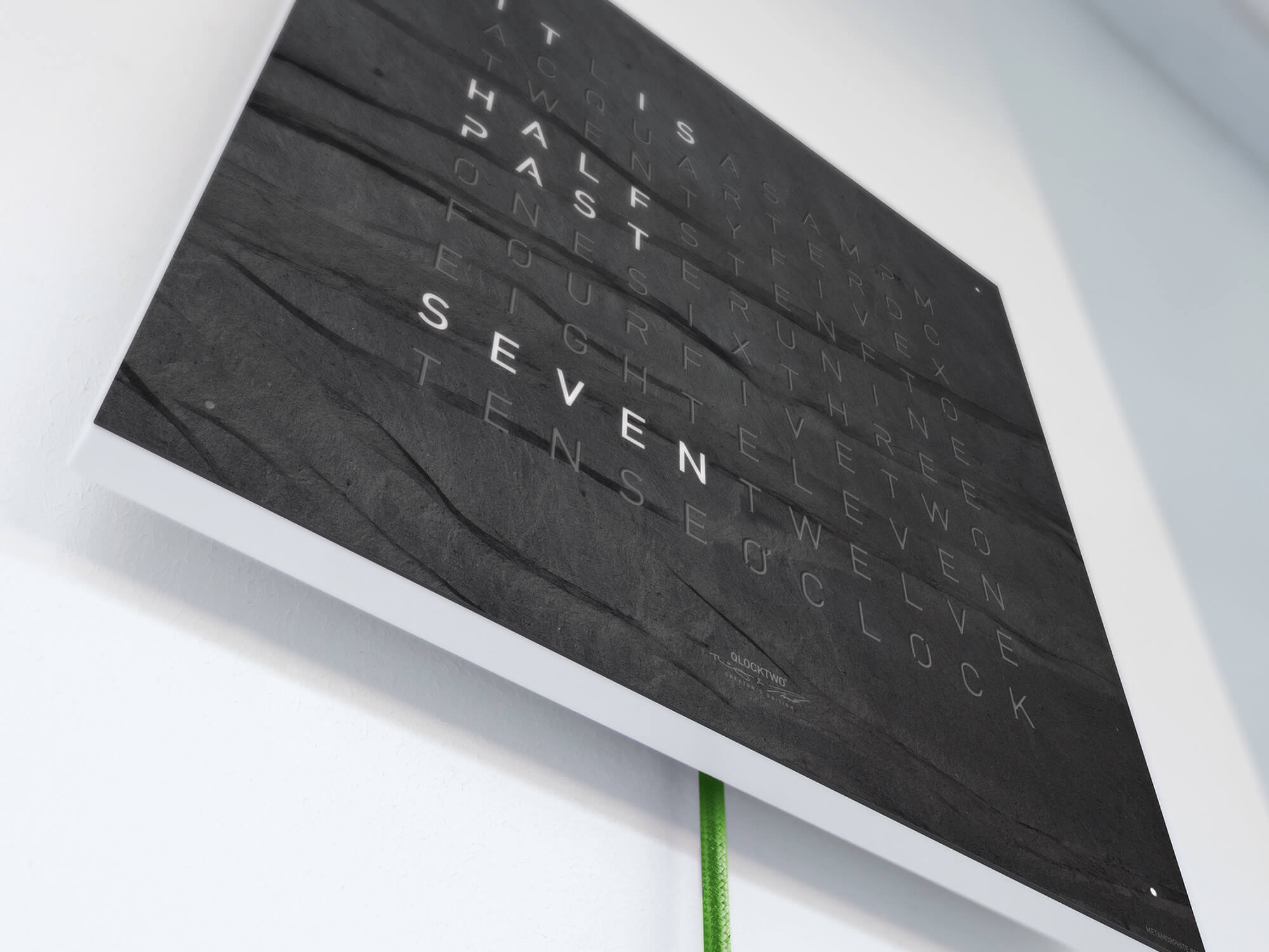 QLOCKTWO Earth 45 Creators Edition Metamorphite Wall Clock Watch QT4ENMM Image 5