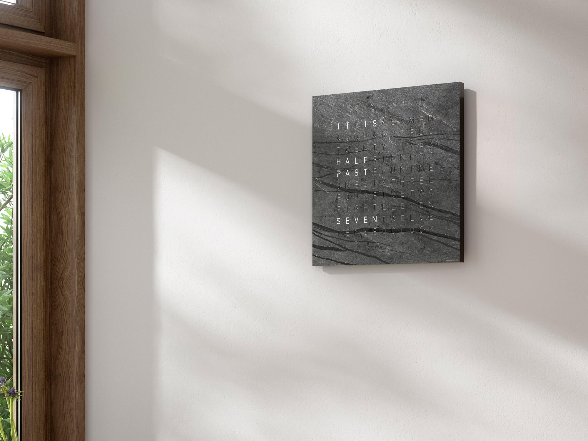 QLOCKTWO Earth 45 Creators Edition Metamorphite Wall Clock Watch QT4ENMM Image 9