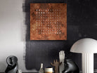 QLOCKTWO Earth 45 Creators Edition Rust Wall Clock Watch QT4ENRT Image 4