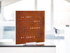 QLOCKTWO Earth 45 Creators Edition Rust Wall Clock Watch QT4ENRT Image 6