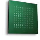 QLOCKTWO Earth 45 Green Velvet Wall Clock Watch QT4ENRGVC Image 4