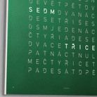 QLOCKTWO Earth 45 Green Velvet Wall Clock Watch QT4ENRGVC Image 5