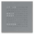 QLOCKTWO Earth 45 Grey Pepper Wall Clock Watch QT4ENGRPC Image 1