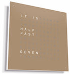 QLOCKTWO Earth 45 Hazelnut Wall Clock Watch QT4ENHAPC Image 2